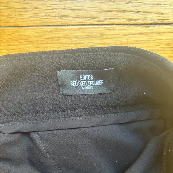 Express Editor Mid Rise Relaxed Trouser Size 10 - Picture 4 of 5